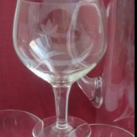 Чаши с кана  за вино ръчно гравиран , снимка 2 - Антикварни и старинни предмети - 19064434