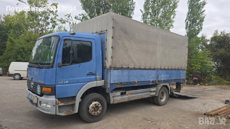 Мерцедес Атего 1217 бордови. , снимка 1