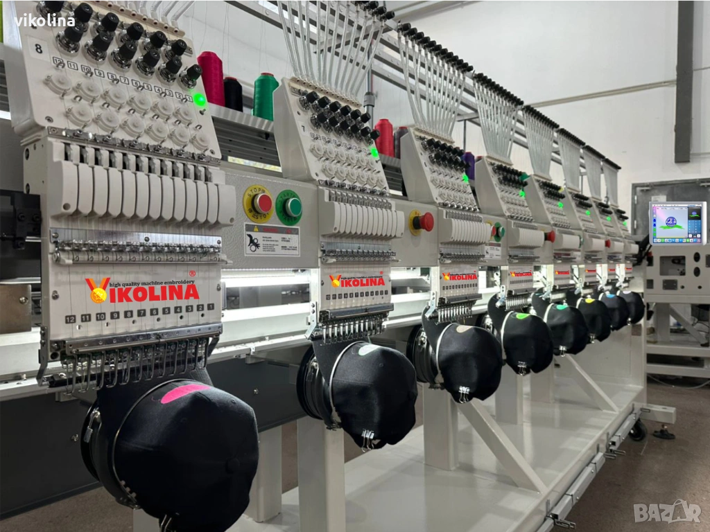 Бродировъчна машина Осем глава 450 мм .x 370 мм. NEW MODEL + застъпване, снимка 1