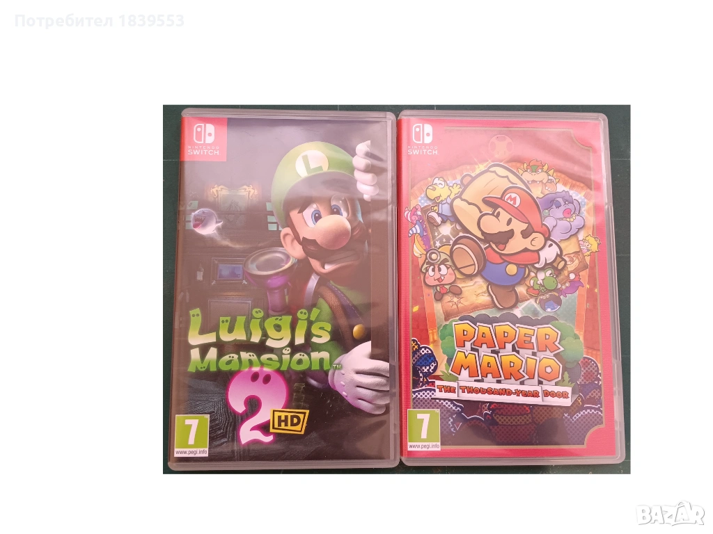 Игри за Nintendo Switch - Luigi's Mansion 2 и Paper Mario, снимка 1
