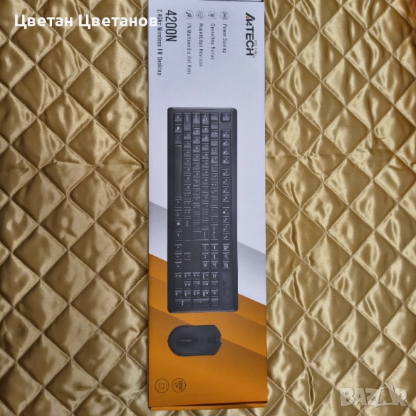Безжичен комплект клавиатура и мишка A4TECH 4200N, снимка 1