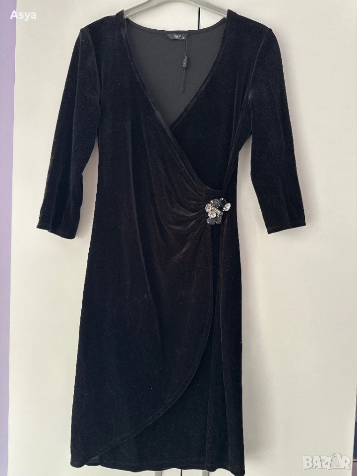 Черна елегантна рокля M&Co petite, снимка 1