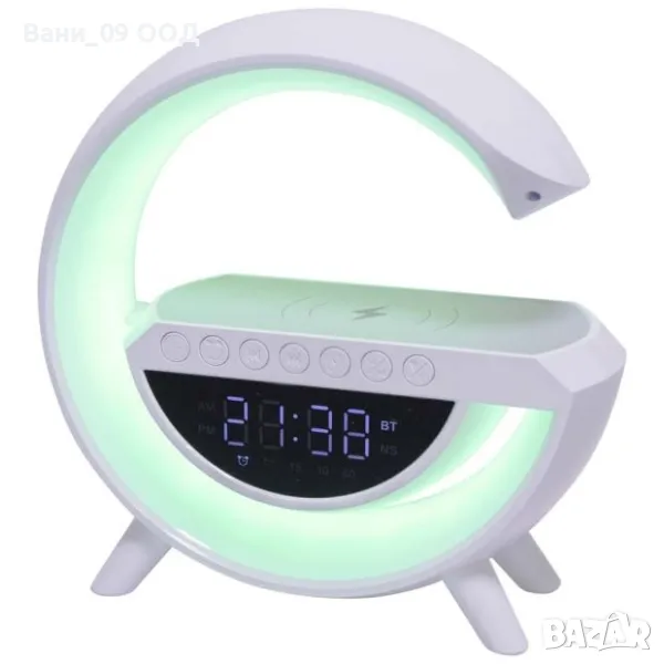 LED настолна лампа с часовник , снимка 1