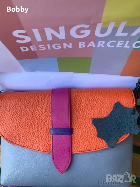 Дизайнерска кожена чанта SORUKA, BARCELONA, снимка 1