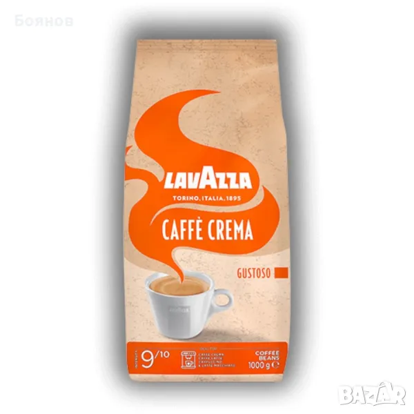 Кафе на зърна Caffè Crema Gustoso Lavazza - 1 кг., снимка 1