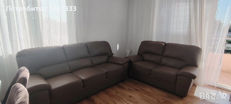 кожени 2 дивана, снимка 1