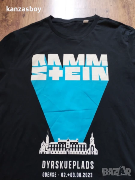 rammstein 2022 tour dyrskueplads odense tshirt - мъжка колекционерска тениска 3ХЛ, снимка 1