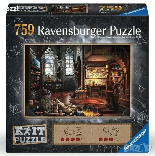 Пъзел "Exit Puzzle in The Dragon Castle" Ravensburger 759 части, снимка 1