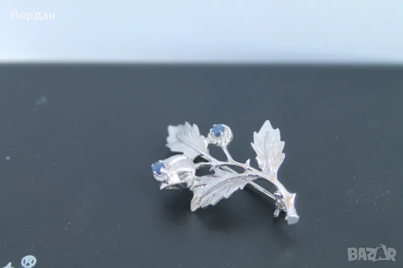 Сребърна брошка , снимка 1