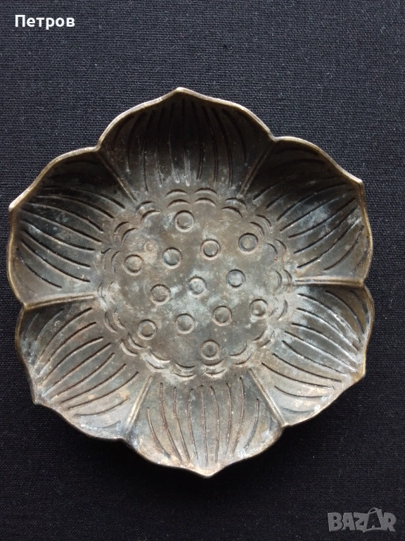 месингова чинийка за тамян, снимка 1