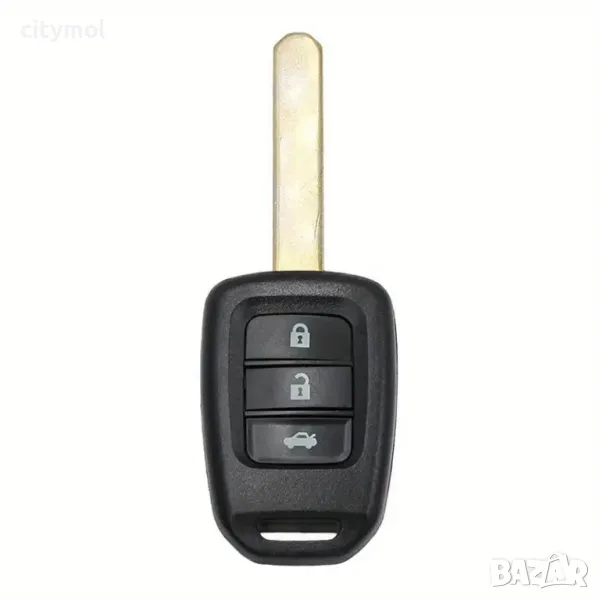 Kутийка за ключ с 3 бутона и острие HON66 за Honda Accord, Civic, City Fit, CR-V, HR-V, XR-V, снимка 1