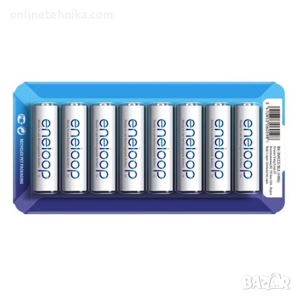 8 броя акумулаторни батерии Panasonic Eneloop R6/AA, 1900mAh, BK-3MCCE/8LE, снимка 1