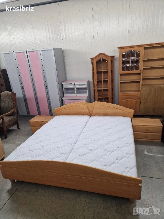 Масивна Спалня-200/200см...-внос от Германия!, снимка 1