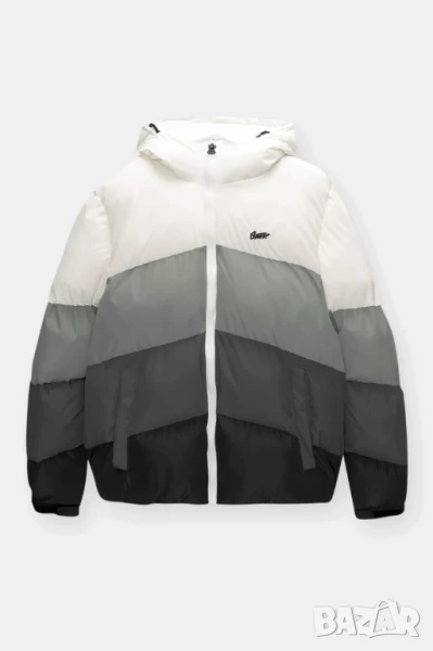 Мъжко пухено яке с десен на панели Pull&Bear STWD, 100% полиестер, XL, снимка 1