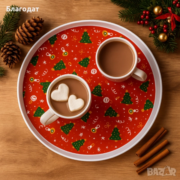 Практична Коледна табла с елхички, снимка 1