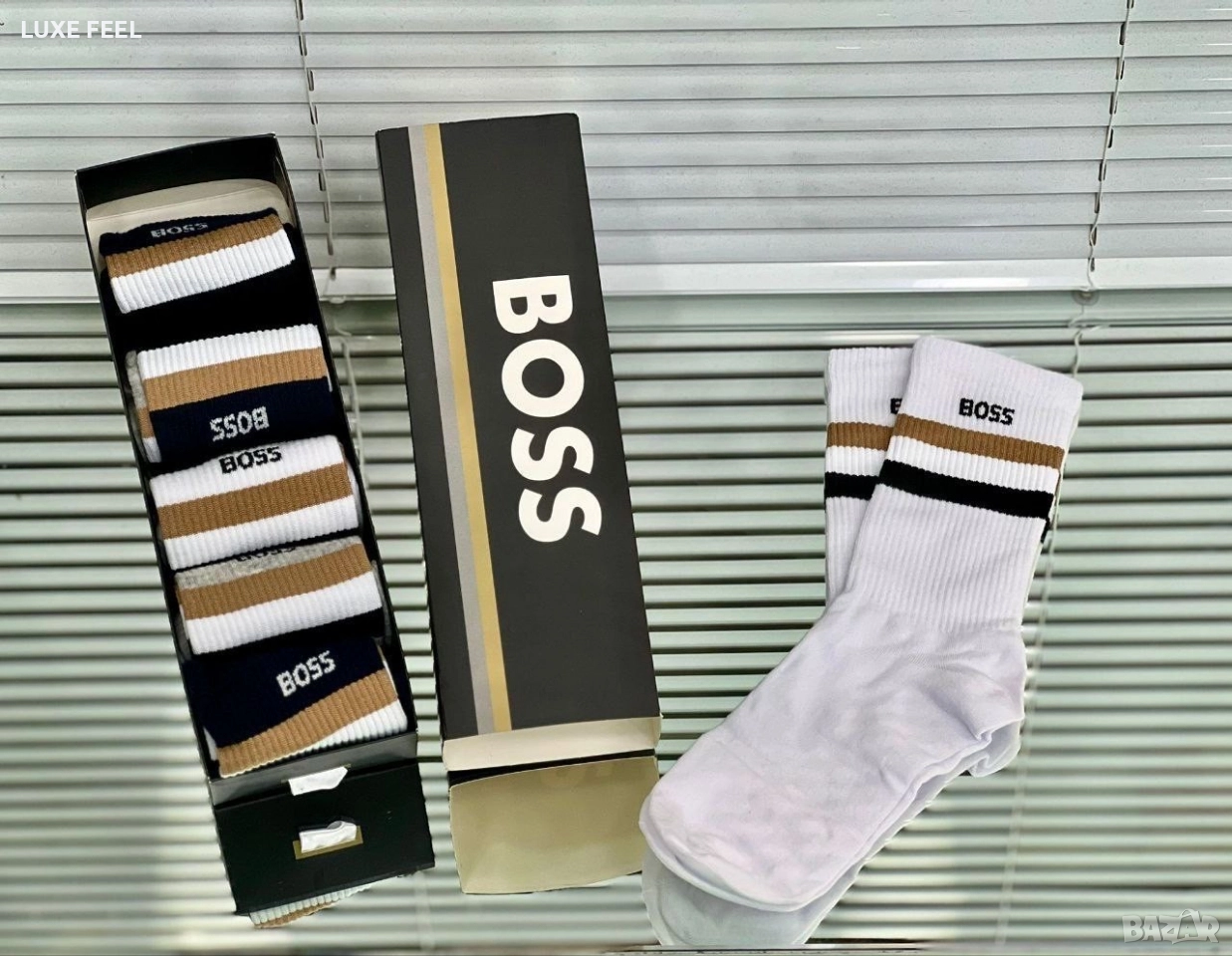 Мъжки Чорапи -6бр Кутия ⚜️ Nike Jordan Burberry , снимка 1