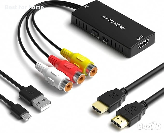 RuiPuo Конвертор RCA към HDMI, снимка 1