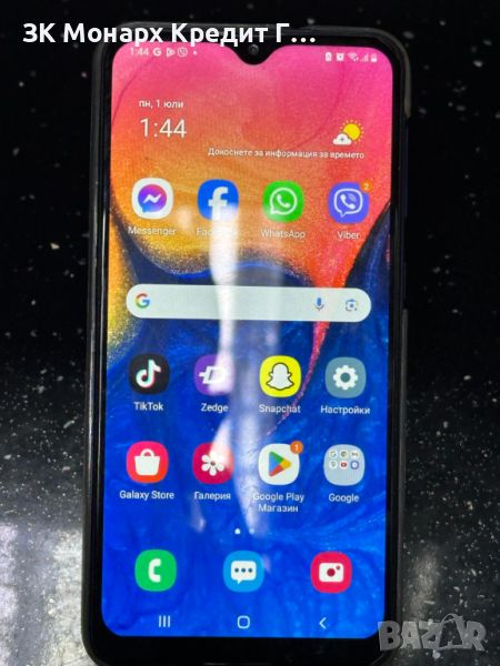 Телефон Samsung Galaxy A10 (без стъкло на камерата), снимка 1