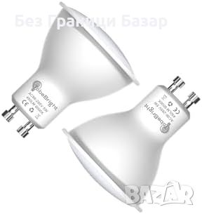 Нови 2 броя 5W GU10 LED Крушки с Датчик, Студено Бяла, Енергоспестяващи, снимка 1