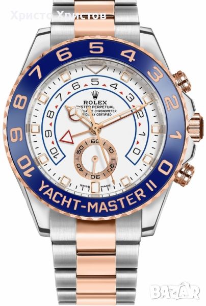 Мъжки луксозен часовник Rolex Yacht-Master II Steel & Rose Gold 116681-0002 (три различни варианти), снимка 1