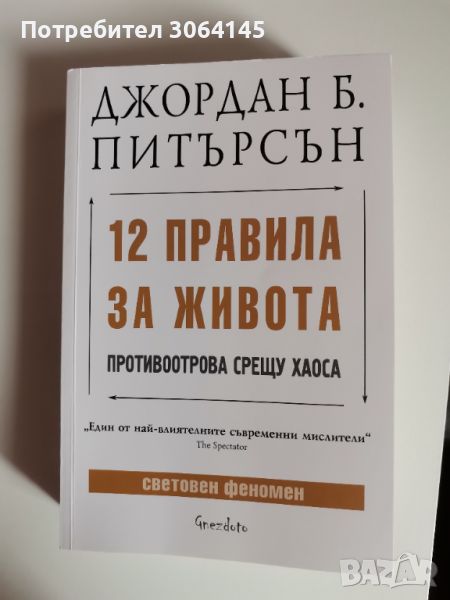 12 правила за живота, Джордан Питърсън , снимка 1