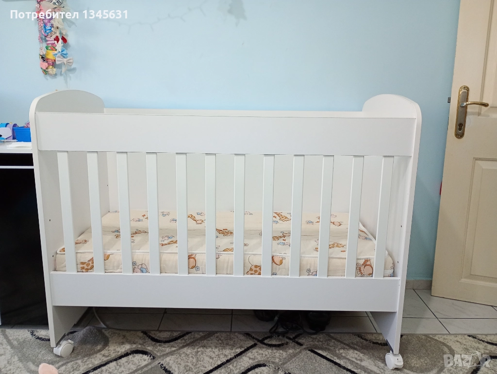 Бебешка кошара с матрак , снимка 1