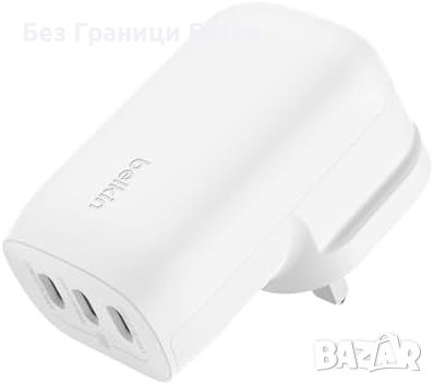 Ново Бързо зарядно устройство Belkin 67W USB-C PD 3.1, 3 порта за iPhone и MacBook, снимка 1