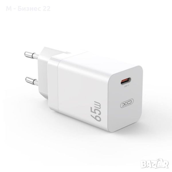 Зарядно за телефон CE10, стенно, PD 65W, 1 x USB-C, бяло – XO, снимка 1