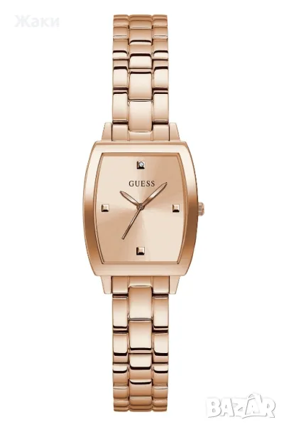 GUESS  Иноксов часовник с диамант, Rose Gold, снимка 1