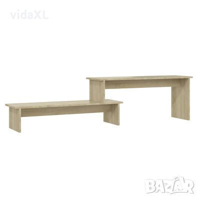 vidaXL ТВ шкаф, дъб сонома, 180x30x43 см, ПДЧ（SKU:806268, снимка 1