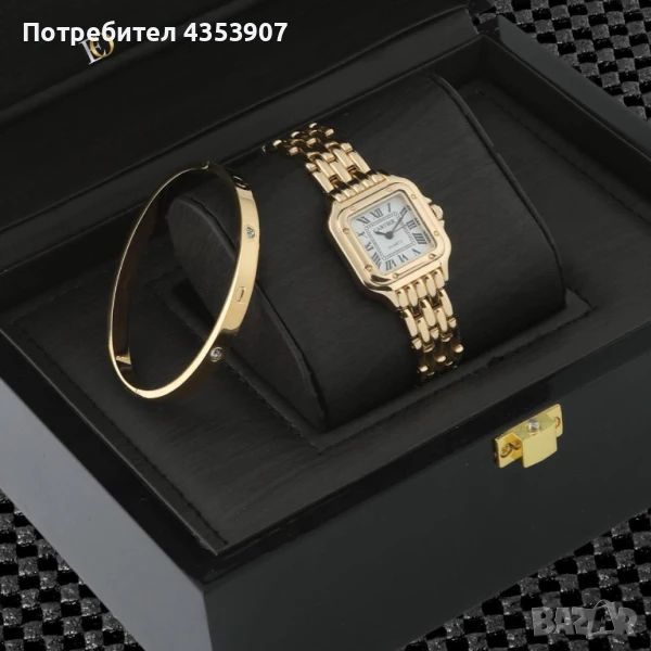 Cartier часовник+гривна, снимка 1