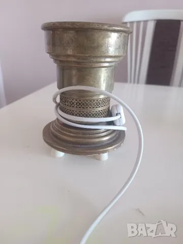 Медна нощна лампа, снимка 2 - Настолни лампи - 50045386