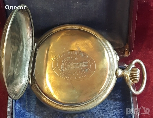 Старинен Швейцарски джобен часовник, снимка 4 - Антикварни и старинни предмети - 54078217