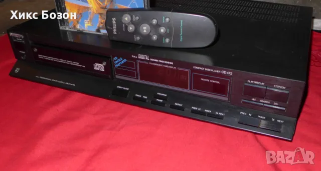 Прекрасен СИ-ДИ плейър Philips CD472 CD player с   Аудиофилски  мод и дистанционно, снимка 4 - Други - 49558408