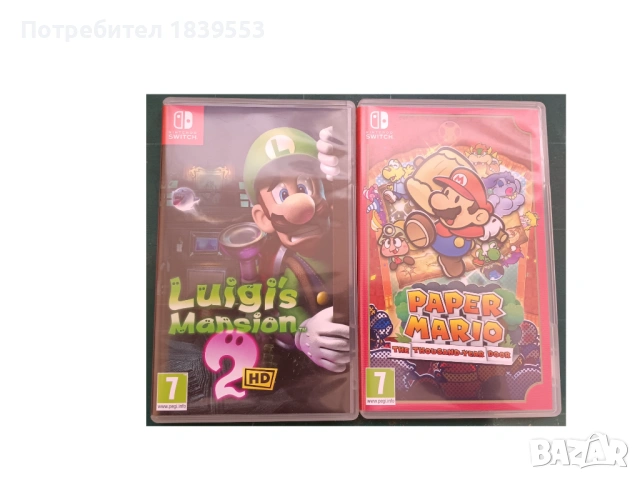 Игри за Nintendo Switch - Luigi's Mansion 2 и Paper Mario