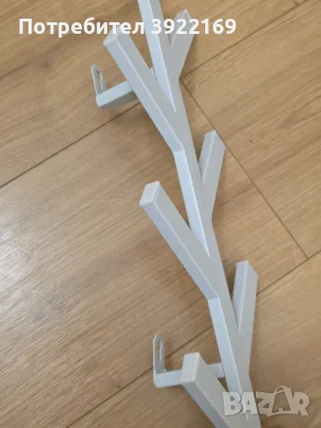 Закачалка метална - бяла, снимка 2 - Закачалки - 50157064