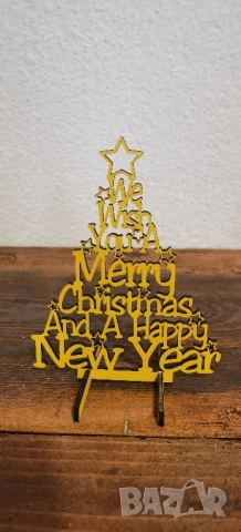 Дървена коледна украса – Елха, снимка 7 - Декорация за дома - 52222973