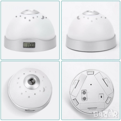 Часовник с проектор, снимка 2 - Други стоки за дома - 52218455