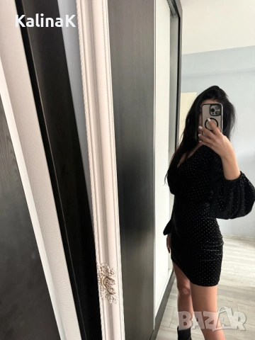 Рокля с широки ръкави, снимка 3 - Рокли - 53573144