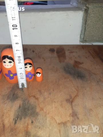 Матрьошка стара руска дарвена кукла 5 в 1, снимка 6 - Антикварни и старинни предмети - 54030827