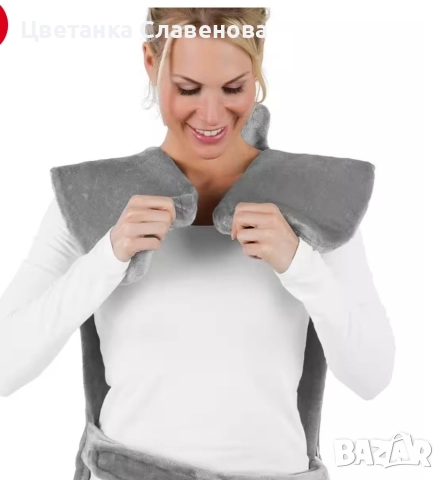 VITALmaxx голямо одеяло за отопление на гръб и рамене с 3 степени , 100 W!, снимка 4 - Масажори - 52404029