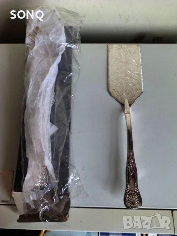 Страхотен Посребрен Комплект За Сервиране На Спагети,Лазаня, снимка 8 - Прибори за хранене, готвене и сервиране - 53395613