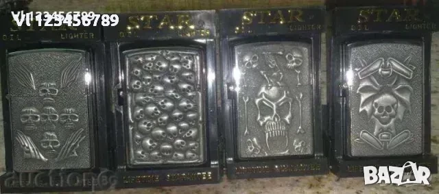 Бензинова запалка STAR - ЧЕРЕПИ (3), снимка 4 - Запалки - 52174365
