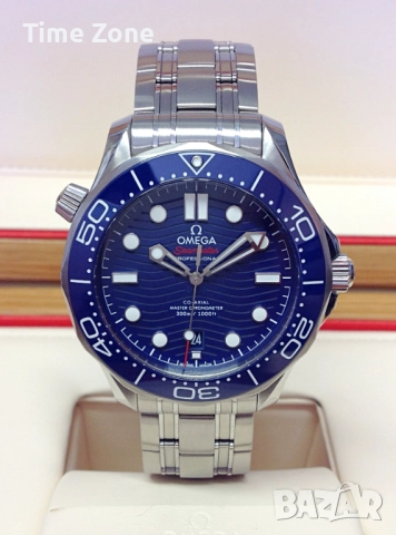 Omega Seamaster Diver 300M 42mm SWISS Movement Steel Blue Wave Dial Ceramic Automatic