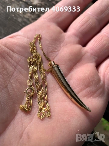 Златно колие с висулка 3.23гр 9к , снимка 6 - Колиета, медальони, синджири - 50833062