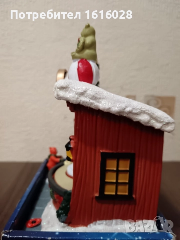 Коледна LED и музикална сцена Магазин за сладкиши с 8 мелодии,светлени и въртяща се торта., снимка 5 - Декорация за дома - 48436723