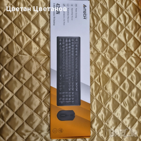 Безжичен комплект клавиатура и мишка A4TECH 4200N