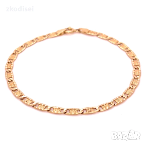 Златна дамска гривна 2,12гр. 18,5см. 14кр. проба:585 модел:34638-6, снимка 2 - Гривни - 52361326