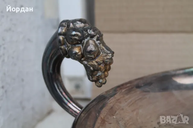 Посребрена фруктиера , снимка 2 - Антикварни и старинни предмети - 49713524