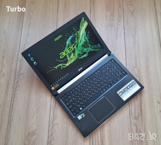 15.6' IPS Acer Aspire 7 Core i5-7300HQ/GTX 1050Ti 4GB GDDR5/12GB/512GB, снимка 3 - Лаптопи за игри - 53419834